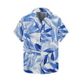 thumbnail image 4 of COSFO Summer Beach Men Button Down Shirt Hawaiian Short Sleeve Tops Graphic Vacation Regular Fit Collared Mens Shirts, 4 of 5