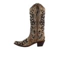 thumbnail image 4 of Corral Boots Womens Sequin Tooled Inlay Snip Toe Cowboy  Mid Calf Dress Boo, 4 of 7