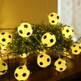 thumbnail image 4 of 10FT 20LED String Lights Football Soccer Shaped Fairy Lights LED Decorative Hanging Lights for World, 4 of 8