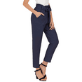 thumbnail image 2 of GRACE KARIN Women's Cropped Paper Bag Waist Pants with Pockets, 2 of 6