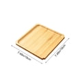 thumbnail image 3 of Weloille Natural Wood Snack Serving Tray 1 Piece, Smooth Edge Food Platter, Multipurpose Rectangular Storage Tray, Suitable for Candy, Fruit, Dessert, Kitchen, Living Room, Party Use, 3 of 6