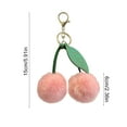 thumbnail image 3 of Isvgxsz Keychain Cherry Bag Charms Cute Cherry Keychain, Fluffy Accessories Purse Charms Handbags Pendant for Women Girl Car Bag Handbag Purse Key, 3 of 6
