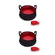thumbnail image 1 of Naiovety Cubo de agua al aire libre 8.5L Senderismo Bolsa de lavabo plegable portátil Pesca Contenedor de reutilizable con asa Rojo 2piezas Naiovety CBP161831, 1 of 6