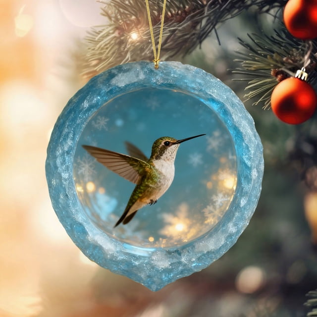 Christmas Animals Print Acrylic Hanging Christmas Gifts For Family Colleagues Christmas Tree Decoration