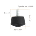 thumbnail image 2 of Uxcell Universal 1/4" x 1.3" Rubber Tripod Feet, Anti-Slip Tripod Replacement Parts, Black, 2 of 6