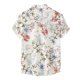 thumbnail image 2 of Camisas De Vestir Para Hombre Camisas Casual Fashion de hombres Top Flower Hawaii imprimió camisa suelta camisa corta de manga corta camisa de Button (Khaki, M), 2 of 5