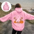 thumbnail image 5 of UngA Womens Sweatshirts No Hood Womens Oversized V Neck Sweatshirt Fleece Long Sleeve Hoodies Pullover Comfy Top Outfits 2025 Teen Preppy Clothes Pink,L, 5 of 7