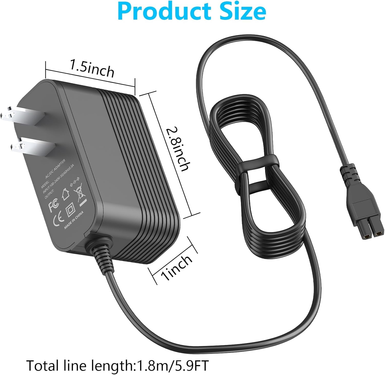 Charger for WY-BOT Pool Cleaner C1 C2 Vision A and B, for Winny C1 OS7010C A1 OS2010 Cordless Robotic Pool Vacuum Adapter Charger