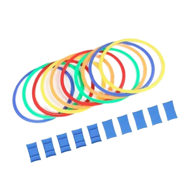 Langgg Speed Agility Rings Set Exercise Speed Rings Set Bright Colors Versatile Options Engage Children Imagination 38cm