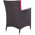 thumbnail image 4 of Side Dining Chair, Red, Rattan, Wicker, Outdoor Patio Balcony Cafe Bistro Garden Hospitality Restaurant, Modern Contemporary HB32890, 4 of 5