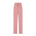 thumbnail image 7 of High Waist Wide Leg Yoga Pants Women Tummy Control Bootcut Flare Lounge Leggings Comfy Loose Casual Workout Drawstring, 7 of 7