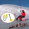 thumbnail image 4 of Soidarity Pala para hielo de PVC, púa de acero inoxidable, aparejos de pesca con agarre práctico, colador de red de precisión, ayuda práctica, cuchara Pescar Soidarity OD027600-00, 4 of 5