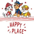 thumbnail image 1 of Paw Patrol Cartoon Character 20" x 20" Home Vinyl Wall Art Decal Quotes | Happy Place - Stick And Peel Happy Dogs Chase, Rubble & Marshall Design Kid's Bedroom Removable Adhesive Wall Decor Sticker, 1 of 2