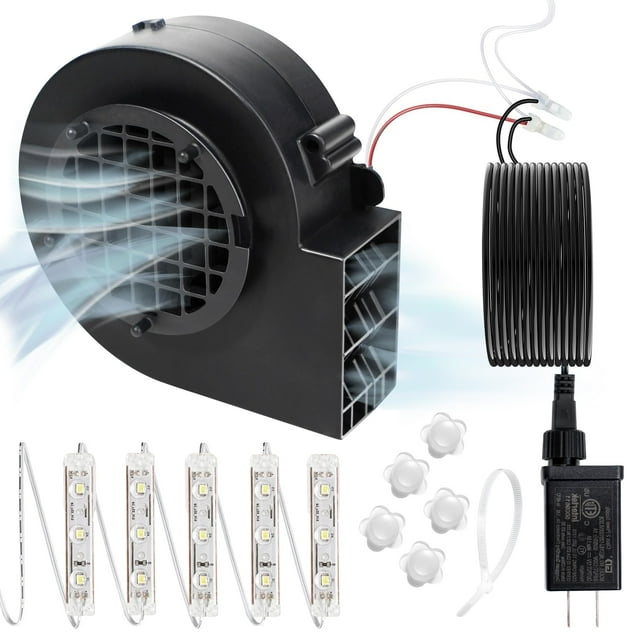 Soplador de repuesto CYXG 1A para inflables de Halloween Negro
