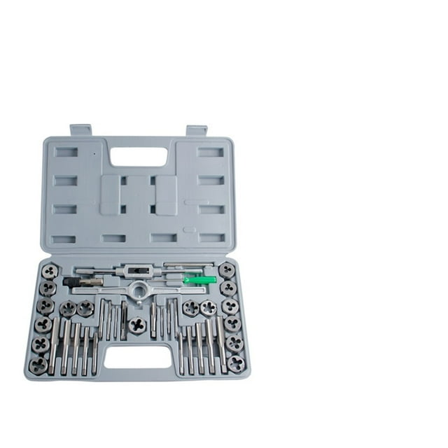 20pcs/40pcs Tap Die Set Hand Thread Taps Handle Alloy Steel Inch Threading Tool With Case ,Easy Setup