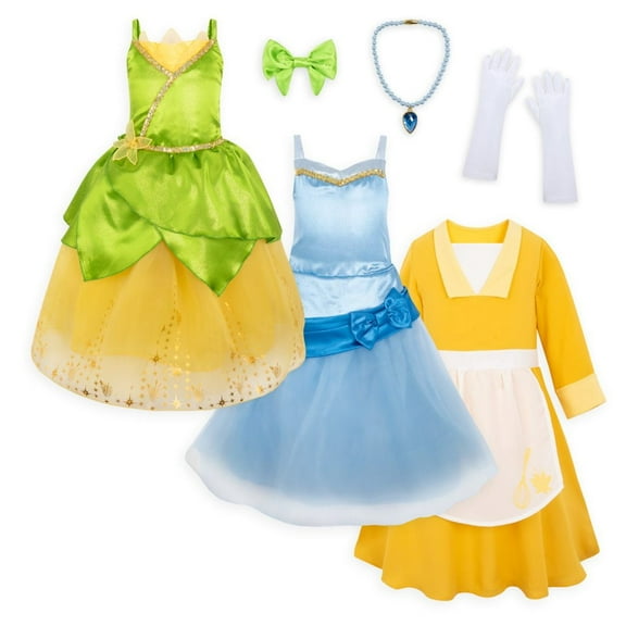 Disney Store Tiana Costume Story Set For Kids