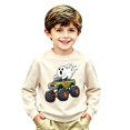 thumbnail image 3 of Kiijoy Halloween Boys Sweatshirt Cute Graphic Crewneck Pullover Top, Beige, Sizes 13-14Y, 3 of 3