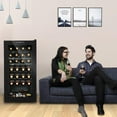 thumbnail image 4 of Zimtown 2.8cu.ft 28 Bottle Compressor Wine Cooler Freestanding Wine Fridge, 4 of 12