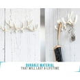 thumbnail image 5 of Comfify Coat Hook Rack, Wall-Mounted, Cast Iron, Deer Antlers Design, Antique White, 5 of 8