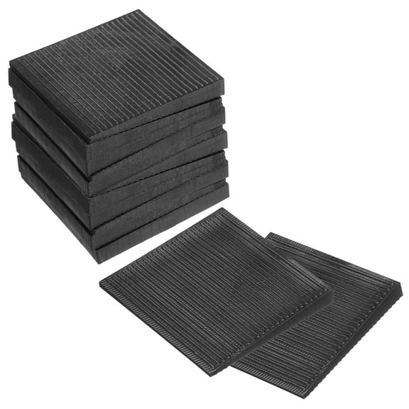 Uxcell Furniture Levelers, 12 pack Furniture Wedges, Black Plastic Wedges Shims for DIY Furniture 50 x 50 x 6mm