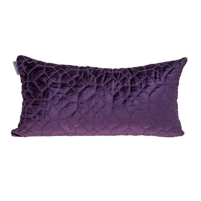 Parkland Collection PILL21315P Sora Transitional Purple Rectangle Throw Pillow