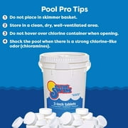 In The Swim 3 Inch Stabilized Chlorine Tablets for Sanitizing Swimming Pools - Individually Wrapped, Slow Dissolving - 90% Available Chlorine - Tri-Chlor - 50 Pounds C3050