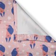 thumbnail image 6 of Ambesonne Dog Print Valance & Curtain, Puppy and Stars Pastel, 55"x30", Violet Blue Pink and Rose, 6 of 7