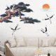 thumbnail image 1 of Adhesivos de pared removibles DIY de pino y pájaros voladores creativos 3D TV decoración de fondo de sofá adhesivo de pared decoración de despegar y pegar para sala de estar, dormitorio, guardería, casa, oficinas JM, 1 of 6