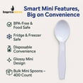 thumbnail image 4 of Impresserve White Disposable Plastic Taster Spoons - 400 Count, 4 of 9