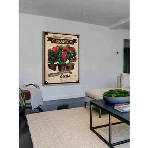 "Flower Packet Geranium" Painting Print on Canvas
