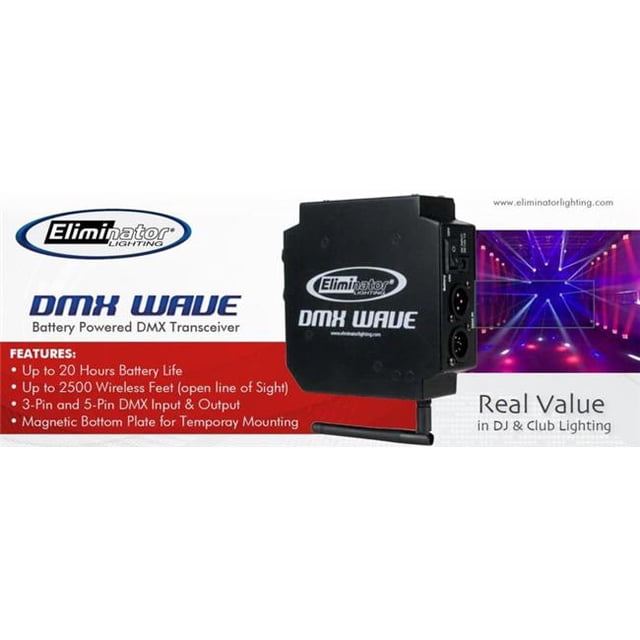 Eliminator Lighting DMX Wave Émetteur-Récepteur Sans Fil DMX
