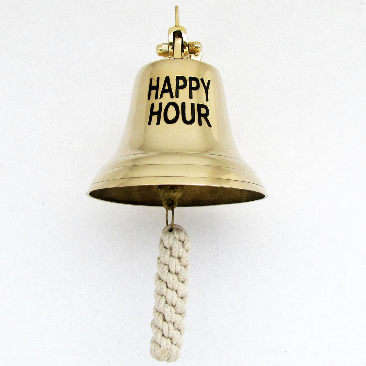 Door Bell Hanging Marine Nautical Brass Wheel Ship Bell Calling. 