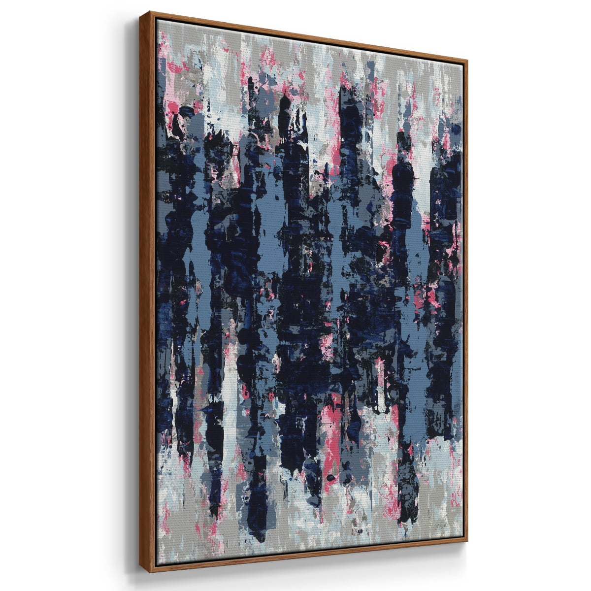 Veiled Heat Framed Premium Gallery Wrapped Canvas - Ready to Hang - 27 x 41 - Walnut Floating Frame