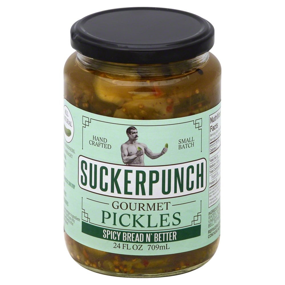 Suckerpunch Pickles, Bread N Butter, 24 Oz