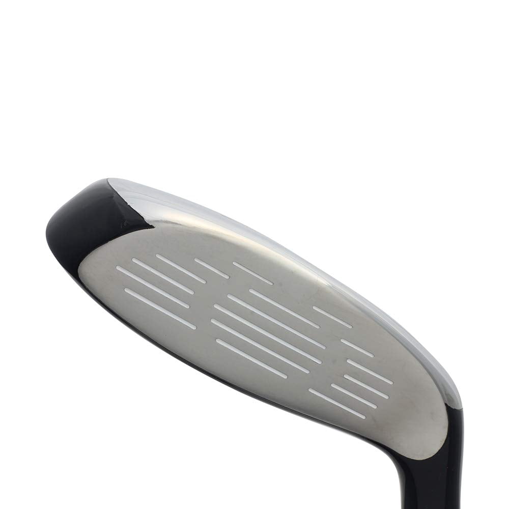 Majek Golf +1 inch Over Big & Tall Men's #6 Hybrid Stiff Flex Left Handed New Utility S Flex Club (Tall 6'0"+/+1" Over) with Midsize Black Pro Velvet Grip