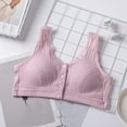 thumbnail image 4 of fatyb Everyday Bras for Women Plus Size Front Closure Bras No Underwire Full Coverage Womens Push up Bras, 4 of 5