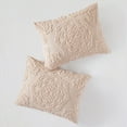 thumbnail image 6 of Home Essence Cecily 3-Piece Tufted Cotton Chenille Medallion Duvet Cover Set, Full/Queen, Blush, 6 of 8