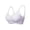 Purple, variant on HVOBTTY Women's Bra Solid Color Wireless Gathered Breathable Comfortable Casual Everyday Daily Wear, XXL