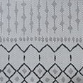 thumbnail image 2 of 3.9' x 5.5' Gray and Black Contemporary Rectangular Outdoor Area Throw Rug, 2 of 4