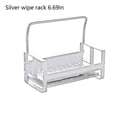 thumbnail image 4 of Kitchen Sink Rack Basin Sponge Storage Holder Aluminum Organizer Dish Plate Bowl Drying Shelf Household Organizing Tray Silver 17cm, 4 of 8