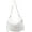 White, variant on Women Dumpling Crossbody Bag Large Capacity Padding Tote Handbag Solid Color Plaid Quilted Handbag Female Shopping B