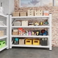 thumbnail image 2 of MIIIKO Heavy Duty 4-Tier Adjustable Storage Shelves, 48"W x 24"D x 70"H Metal Shelving Unit, 4000LBS Capacity Steel Rack for Garage Warehouse Basement, Industrial Commercial Utility Shelving, White, 2 of 9