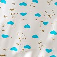thumbnail image 4 of COMVALUE Little Girls Fall Pajama Outfit 3 6 12 18 24 Months 3T 4T 5T 6T Cloud Print Long Sleeve Top and Ribbed Cuff Matching Sleep Pants, 4 of 4