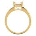 thumbnail image 4 of 2 ct Asscher Cut Natural Morganite Solitaire Engagement Ring for Women in 18K Yellow Gold, 4 of 5