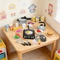 thumbnail image 6 of Kids Pretend Play Kitchen Set with Induction Cooker 36PCS Cooking Toy Set Play Food Cutting Fruits Vegetables Educational Toddler Toys with Light & Sound Gift for Boys Girls, 6 of 6