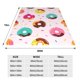 thumbnail image 3 of Balery Donut Manta de Felpa Suave y Acogedora – Cobija de Franela Aterciopelada para Cama, Lavable y Cálida para Sofá, Mascotas, Transpirable-60"x50", 3 of 7