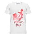 thumbnail image 5 of Wyobmus Mens Mother'S Day T Shirt Stretch Short Sleeve Active Crew Neck T Shirt Loose Fit Printing Casual Tees M-3X B-White, 5 of 5