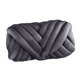 thumbnail image 5 of Hilo grueso de terciopelo de 1 kg para tejer a mano, suave, para crochet, para hacer tú mismo, hilo gigante. Gris oscuro, 5 of 6