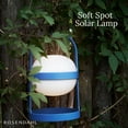 thumbnail image 2 of Rosendahl Soft Spot Solar Circular Lantern - 9.8 in., Elegant & Durable Solar-Powered Lantern with Rechargeable USB, Ideal for Indoor and Outdoor Use, Cozy Home Lighting and Decor (Sky Blue), 2 of 7