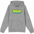 thumbnail image 4 of Scooby-Doo Logo Title Adult Heather Gray Long Sleeve Hoodie-Medium, 4 of 6